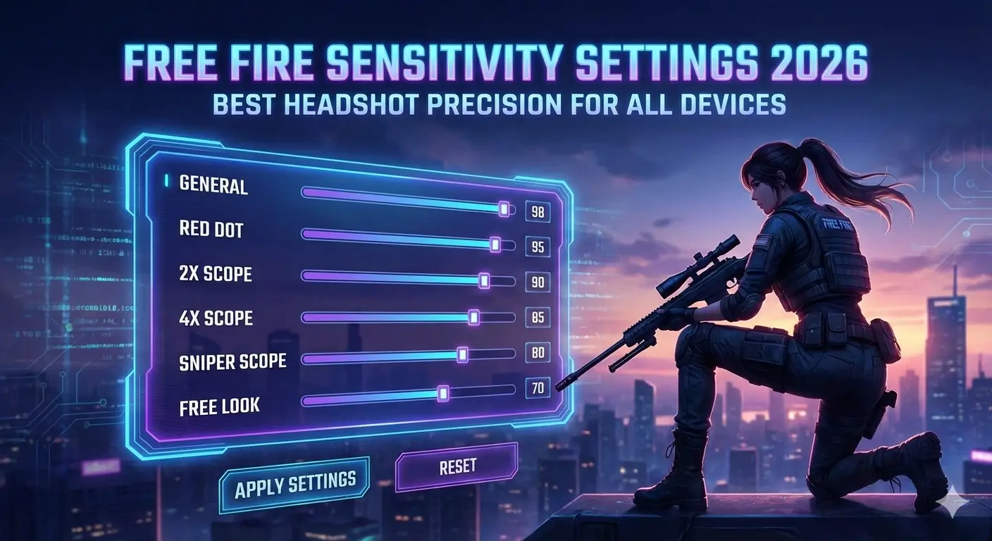 Free Fire Sensitivity Settings 2026: Best Headshot Settings for All Devices » 2026 Free Fire Sensitivity Settings 2026